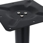 vidaXL Pieds de table de bistro 2 Pièces noir 61x8x72 cm fonte