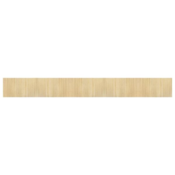 vidaXL Tapis rectangulaire naturel clair 60x500 cm bambou