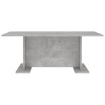 vidaXL Table basse Gris béton 103 5x60x40 cm Aggloméré