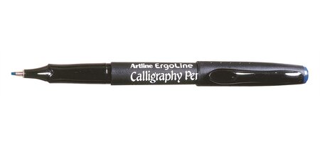 Marqueur 'calligraphy pen' pointe 2 mm bleu artline