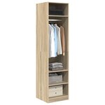 vidaXL Garde-robe Chêne sonoma 50x50x200 cm Bois d'ingénierie