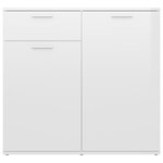 vidaXL Buffet Blanc brillant 80x36x75 cm Aggloméré