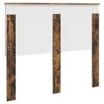vidaXL Tête de lit Chêne fumé 135 cm Bois d'ingénierie