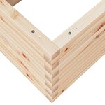 vidaXL Jardinière 110x60x46 cm bois de pin massif
