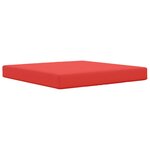 vidaXL Coussin de canapé d'extérieur Polyester Rouge 80 x 80 cm