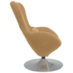 Fauteuil œuf velours marron vidaXL