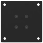 vidaXL Pieds de table basse 4 pièces Noir 42-44 cm Acier