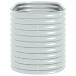 vidaXL Lit surélevé de jardin 160x80x81 cm Acier galvanisé Argenté