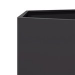 vidaXL Jardinière noir hexagone 138x120x45 cm acier