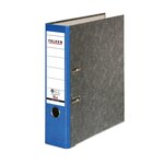 Classeur À Levier Papier Marbré A4 Recycling - Gris-dos Bleu - X 20 - Falken