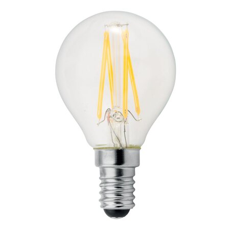 Ampoule LED à filament 4W - culot E14, 470 lumens, 2700K, Classe A++
