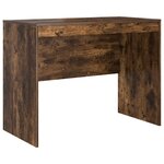 vidaXL Bureau d'écriture Chêne fumé Panneau de particules 100 x 50 x 76 cm