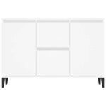 vidaXL Buffet blanc 102x35x70 cm bois d'ingénierie