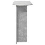 vidaXL Table console Gris béton 100 x 39 5 x 75 cm Bois d'ingénierie