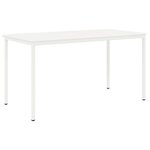 vidaXL Table de bar Blanc 110 x 55 x 105 cm Bois de pin massif