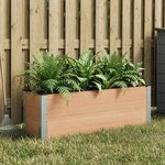 vidaXL Jardinière surélevée Marron 100 x 30 x 72 cm WPC et Aluminium