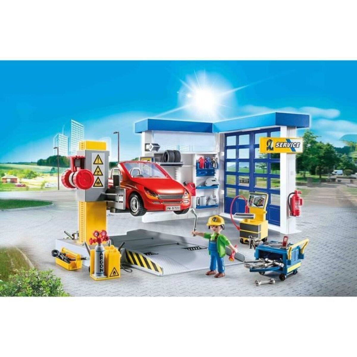 Playmobil 70202 - city life - garage automobile - La Poste