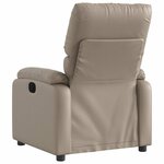 vidaXL Fauteuil inclinable électrique Cappuccino Similicuir