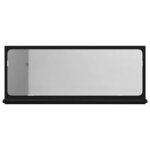 vidaXL Étagère Miroir Chêne noir 90 x 10 5 x 37 cm Bois d'ingénierie