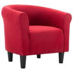 vidaXL Fauteuil Rouge bordeaux Tissu