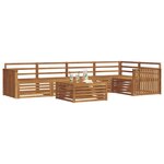 vidaXL Ensemble de canapés d'extérieur 6 Pièces Naturel