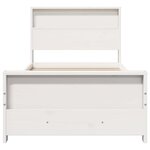 vidaXL Cadre de lit Blanc 80 x 200 cm Bois massif en pin