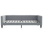 vidaXL Lit de repos gris clair 100x200 cm tissu