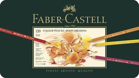 Boite Métal de 120 Crayon de couleur POLYCHROMOS Assortis FABER-CASTELL