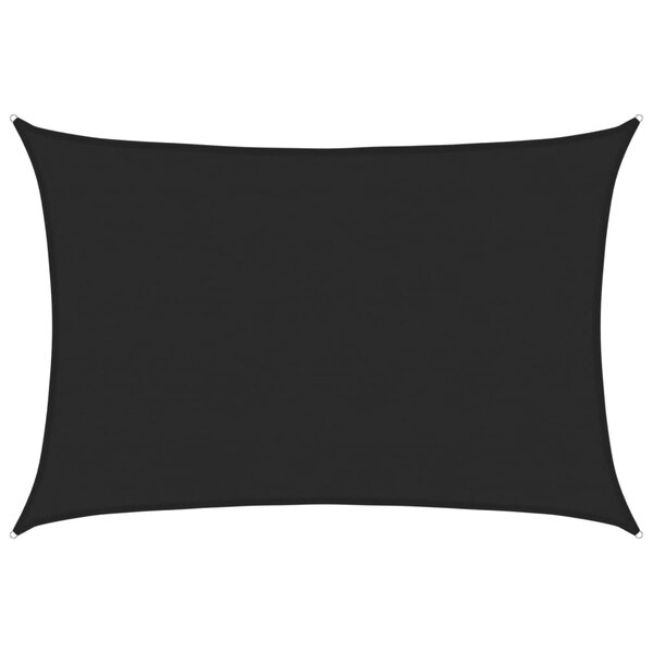 vidaXL Voile d'ombrage 160 g/m² Noir 5x6 m PEHD