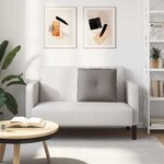 vidaXL Coussin de Dos Taupe 60 x 19 x 50 cm tissu