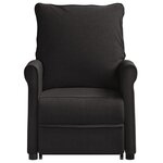 vidaXL Fauteuil de massage Noir Tissu
