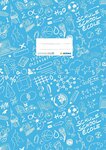 Protège-cahier Schoolydoo A4 polypro avec etiquette Bleu Clair HERMA