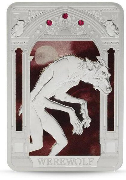 Pièce de monnaie en Argent 2 Dollars g 31.1 (1 oz) Millésime 2025 Harry Potter Magical Creatures WEREWOLF