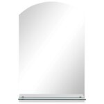 vidaXL Miroir mural avec étagère 40x60 cm Verre trempé