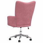 vidaXL Chaise de relaxation Rose Velours