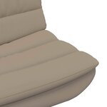 vidaXL Chaise pivotante Cappuccino 63 x 75 x 76 cm PU