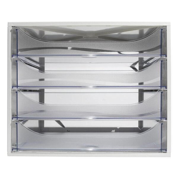 Module De Classement Ecobox Office 4 Tiroirs - Cristal - Exacompta