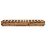 vidaXL Cadre de lit au sol Bois ancien 80 x 200 cm Bois d'ingénierie