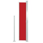 vidaXL Auvent latéral rétractable 140 x 300 cm Rouge