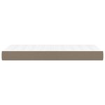 vidaXL Matelas à ressorts ensachés pour enfants taupe 80x160 cm tissu