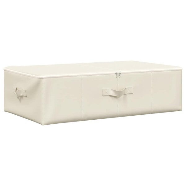 vidaXL Boîte de rangement Tissu 70x40x18 cm Crème