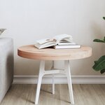 vidaXL Dessus de table Ø50x4 cm rond bois massif de hêtre