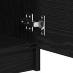 vidaXL Buffets 2 Pièces Chêne Noir 60x30x70 cm Bois d'ingénierie
