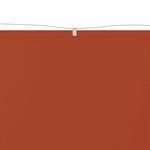 vidaXL Auvent vertical Terre cuite 180x800 cm Tissu oxford