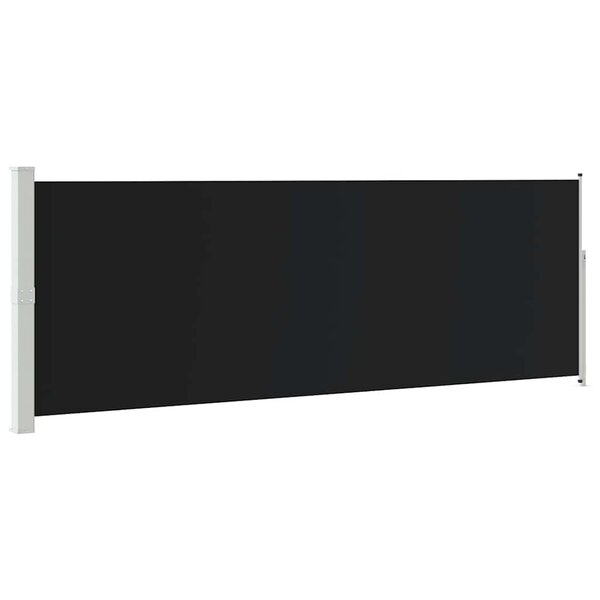 vidaXL Auvent latéral rétractable 160 x 500 cm Noir