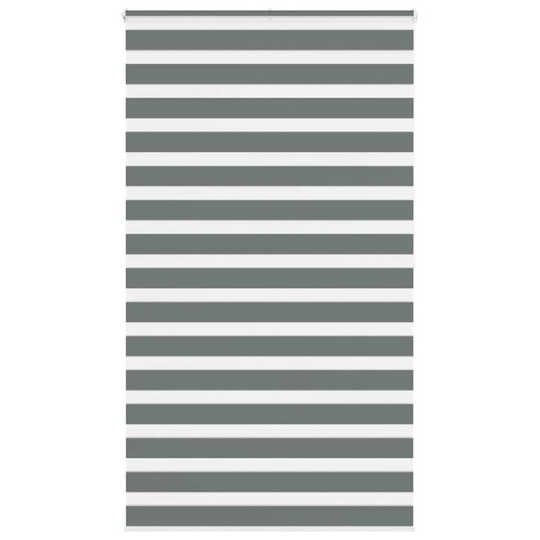 vidaXL Store zèbre gris foncé largeur du tissu 115 9 cm polyester