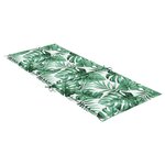 vidaXL Coussins de chaise à dossier haut lot de 2 modèle de feuille