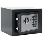 vidaXL Coffre-fort numérique Gris foncé 23 x 17 x 17 cm Acier