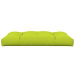 vidaXL Coussin de palette vert vif 120x80x12 cm tissu