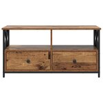 vidaXL Meuble TV avec tiroir Bois Ancien 90 x 33 x 45 cm